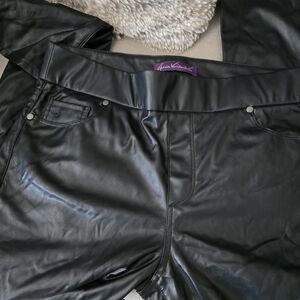 Gloria Vanderbilt Black Faux Pants.Brand New